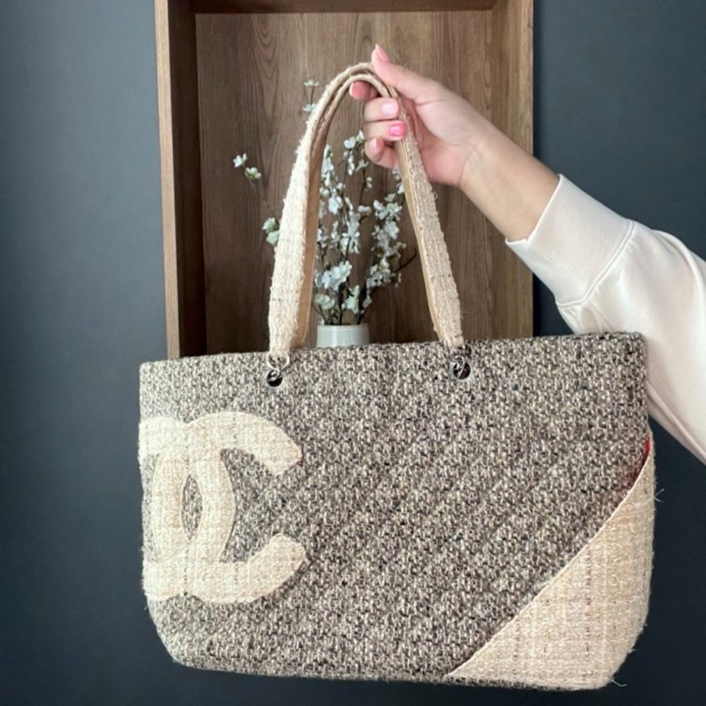 Chanel Multicolor Tweed Cambon Ligne Bag